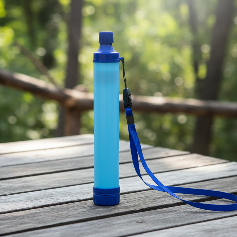 Filtre eau survie portable à filtration 4 étapes