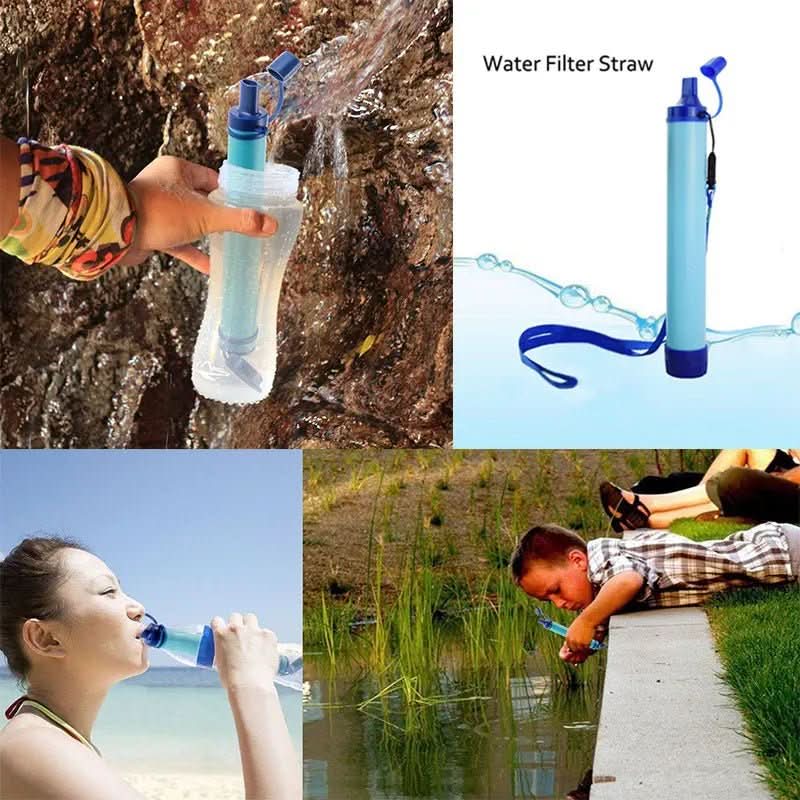 Filtre eau survie portable à filtration 4 étapes