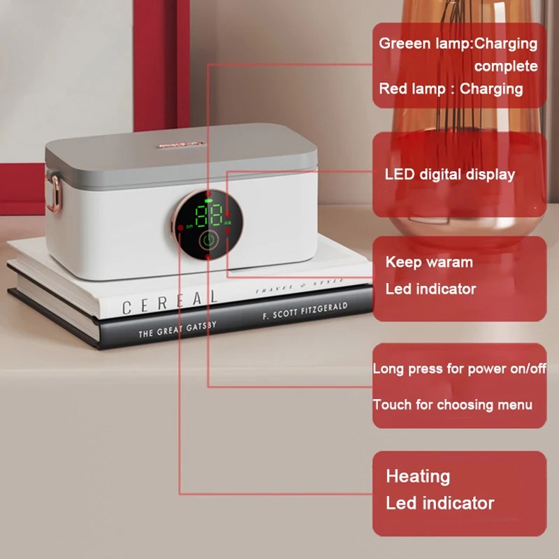 HeatBox - Lunch Box Chauffante Sans Fil 1000 ml