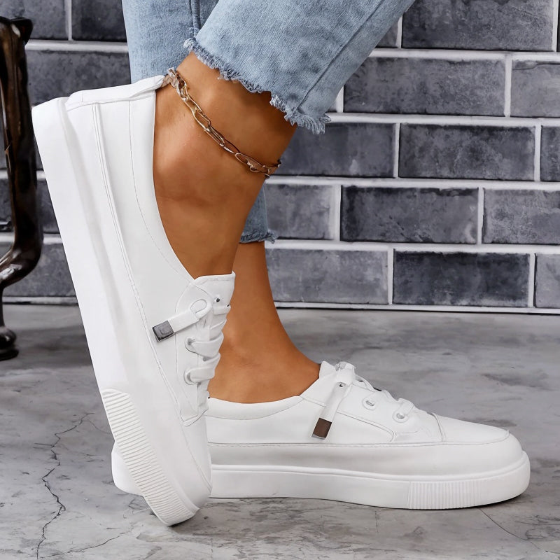 Women's Breathable Slip-On Sneakers - Best Walking Shoes for Women with Arch Support and Comfort