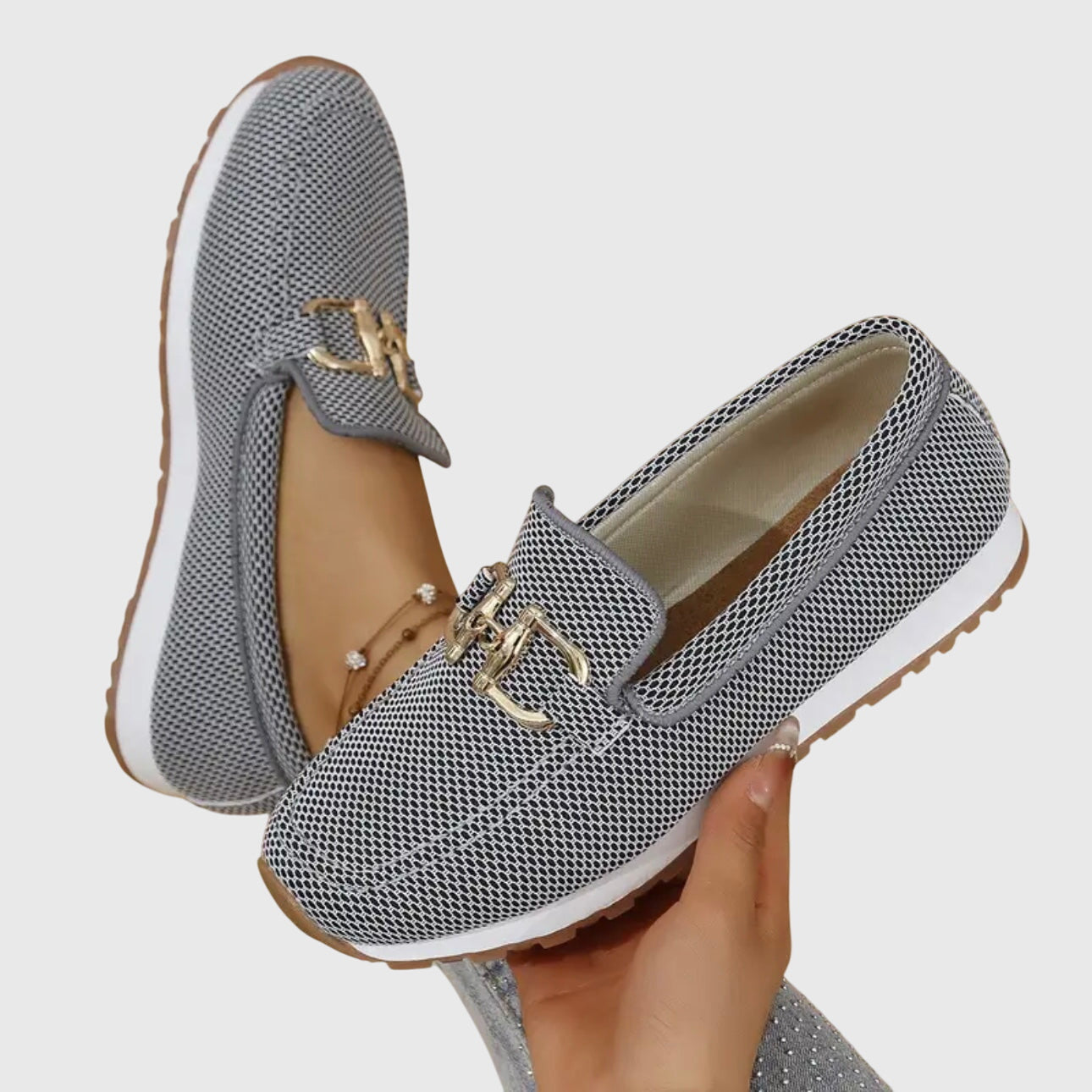 Women's Orthopedic Black Loafers - Stylish Comfort Shoes for Everyday Elegance