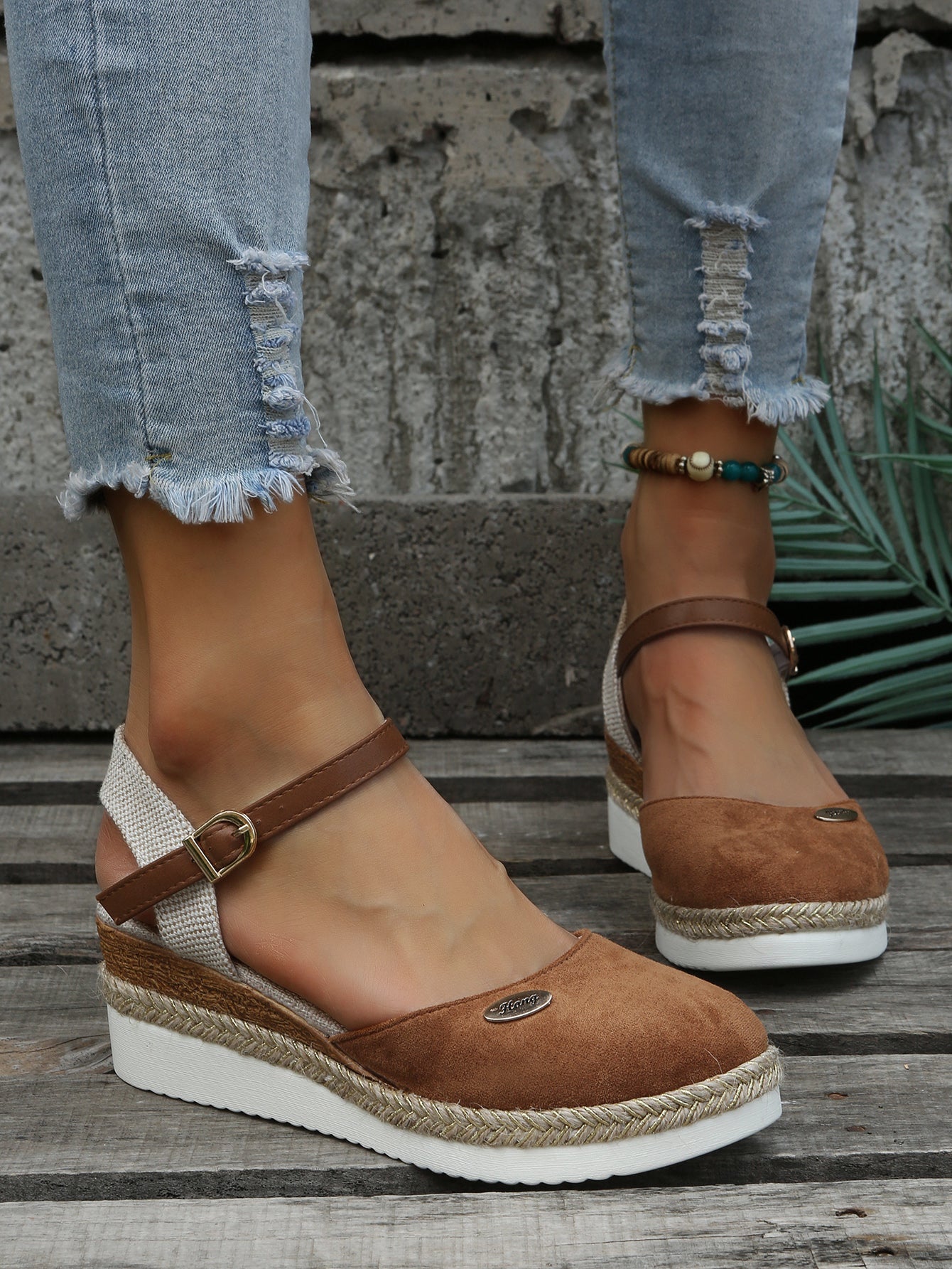 Women's Orthopedic Espadrille Wedge Shoes - Stylish Comfort for Everyday Wear