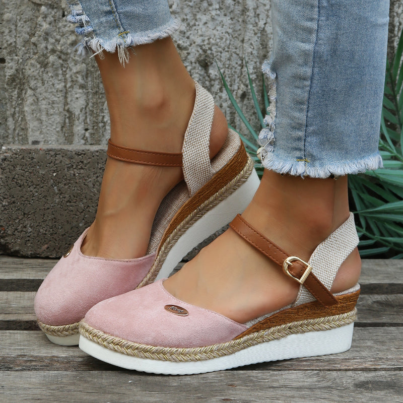 Women's Orthopedic Espadrille Wedge Shoes - Stylish Comfort for Everyday Wear