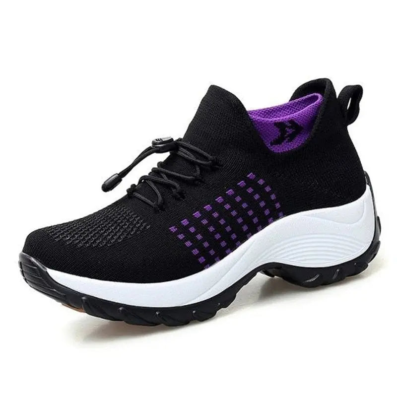 Women's Orthopedic Sneakers - Supportive and Flexible Footwear for All-Day Comfort
