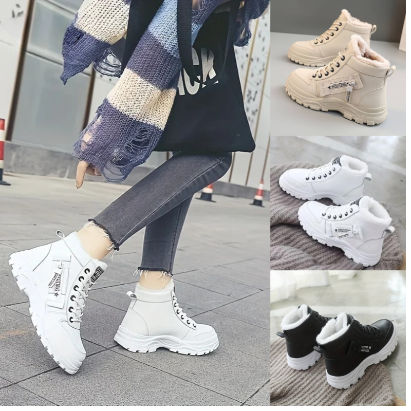 Women's Waterproof Snow Boots - Fleece Lined Winter Boots for Cold Weather Comfort