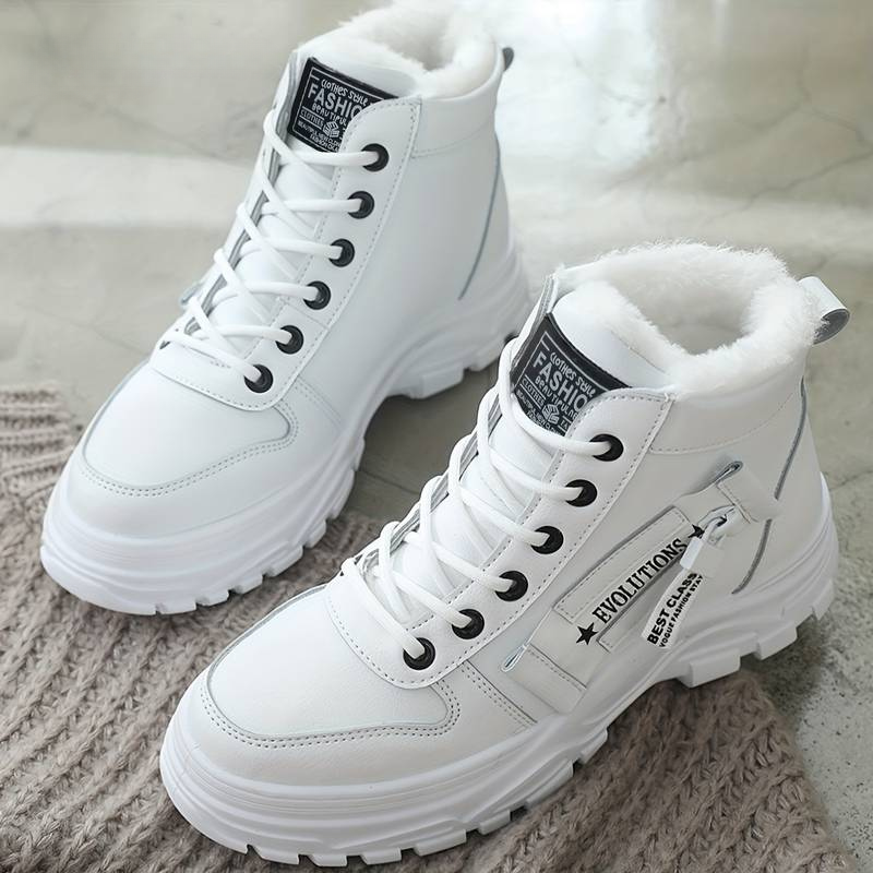 Women's Waterproof Snow Boots - Fleece Lined Winter Boots for Cold Weather Comfort