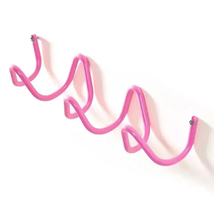Wrought Iron Wall Hook - Modern Wave Design 18