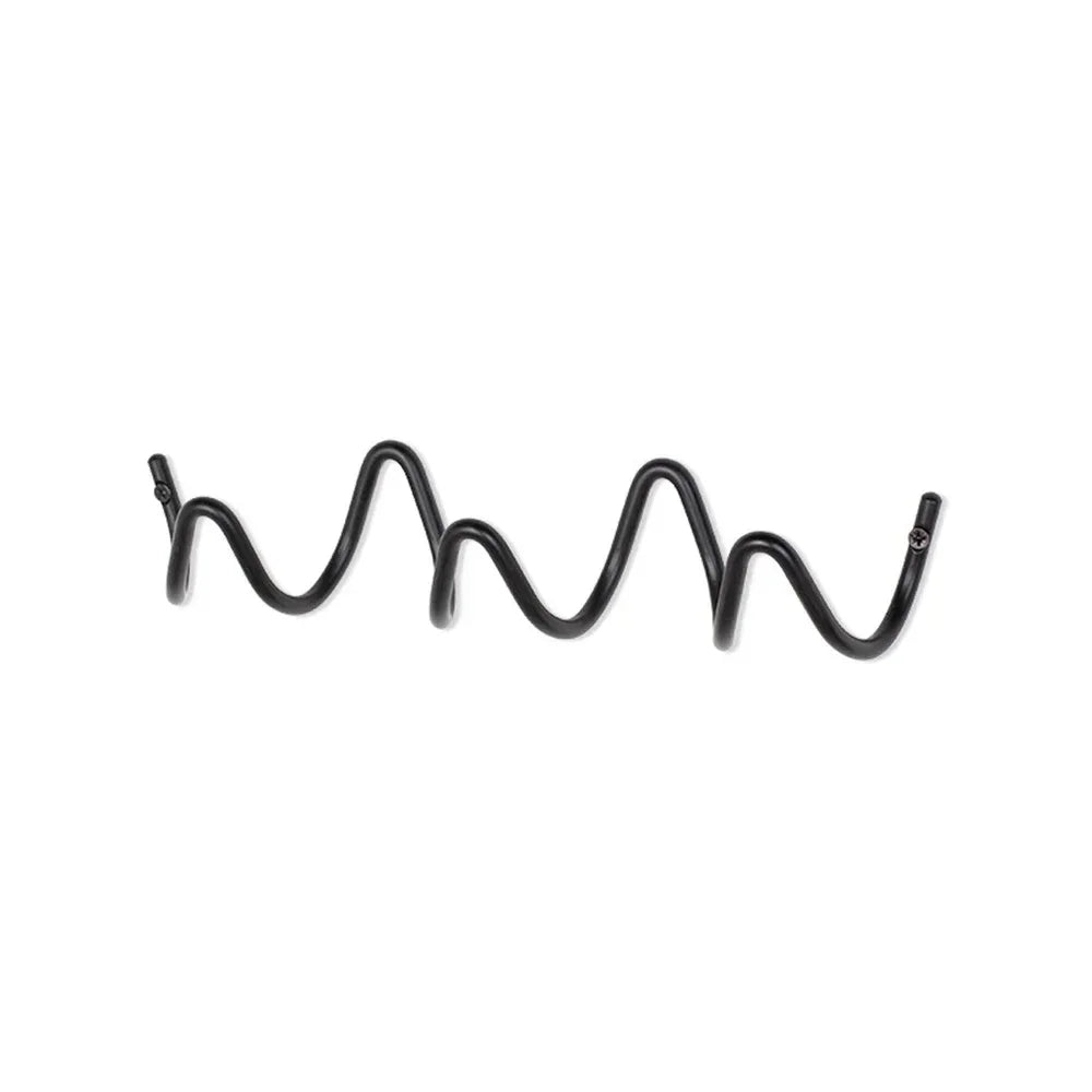 Wrought Iron Wall Hook - Modern Wave Design 2