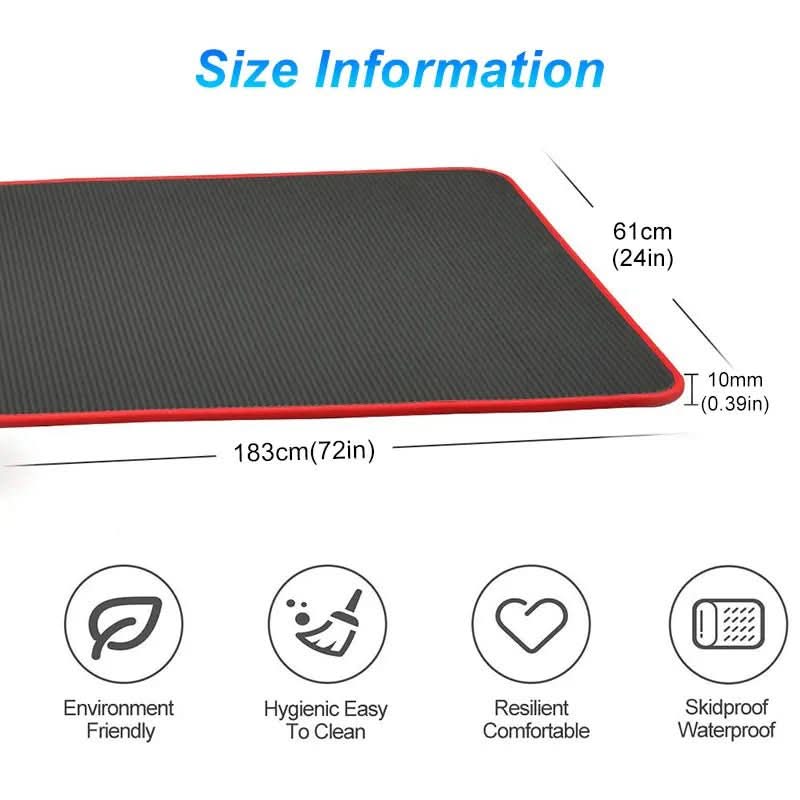 Biowatch2 Tapis de Yoga Extra Épais Antidérapant