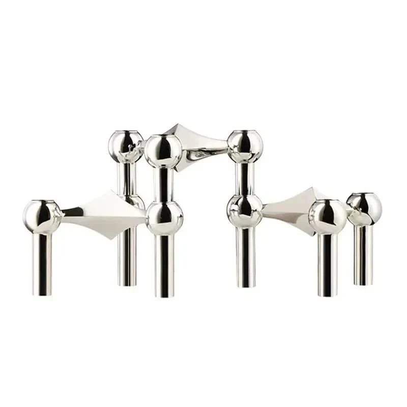 Molecular Structure Metal Candle Holder