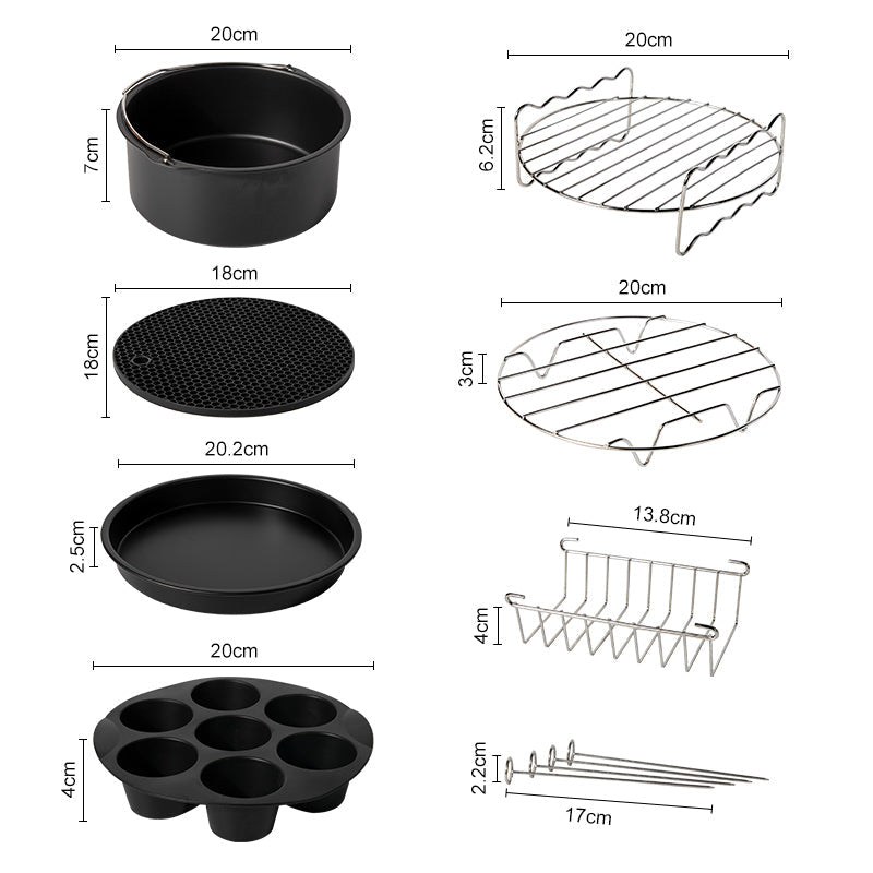 CookMaster Set - Kit 7 Pièces pour Friteuse à Air