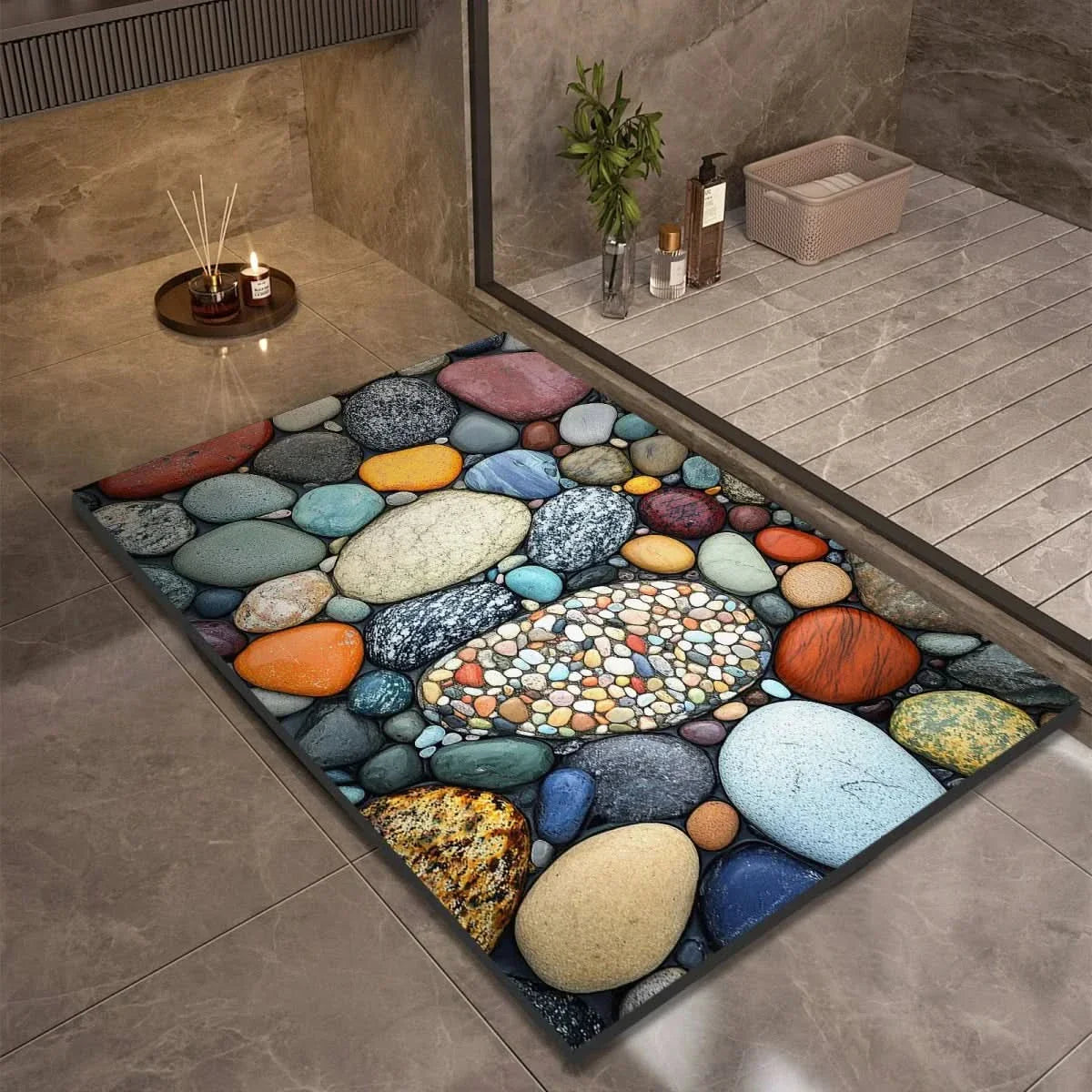 Tapis de Bain en Diatomite Antidérapant