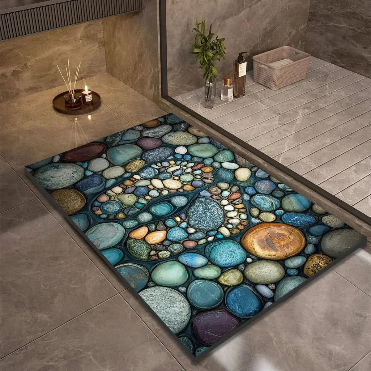 Tapis de Bain en Diatomite Antidérapant - 14