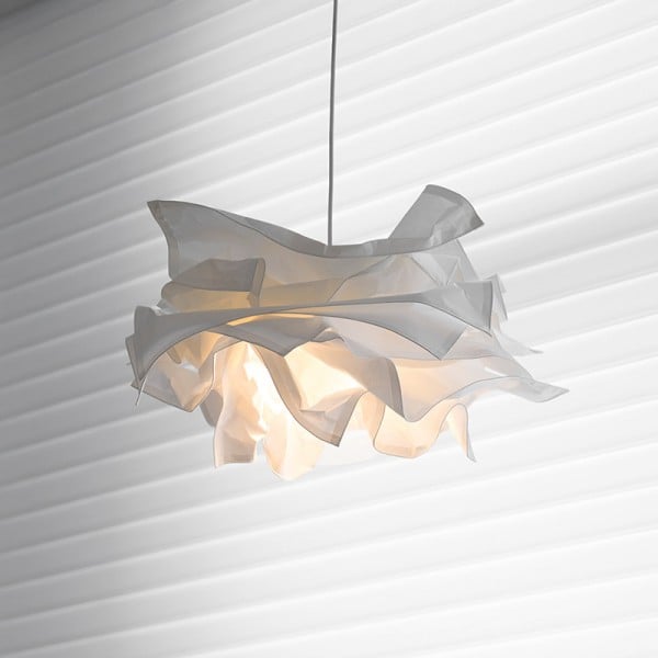 Suspension nuage en papier parchemin, LED 3 teintes
