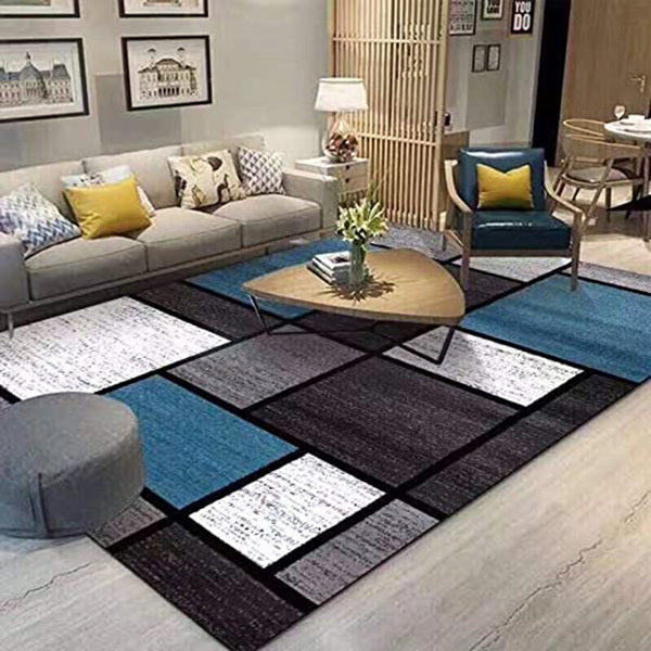 Grand tapis moderne 300 x 200 cm à motif géométrique