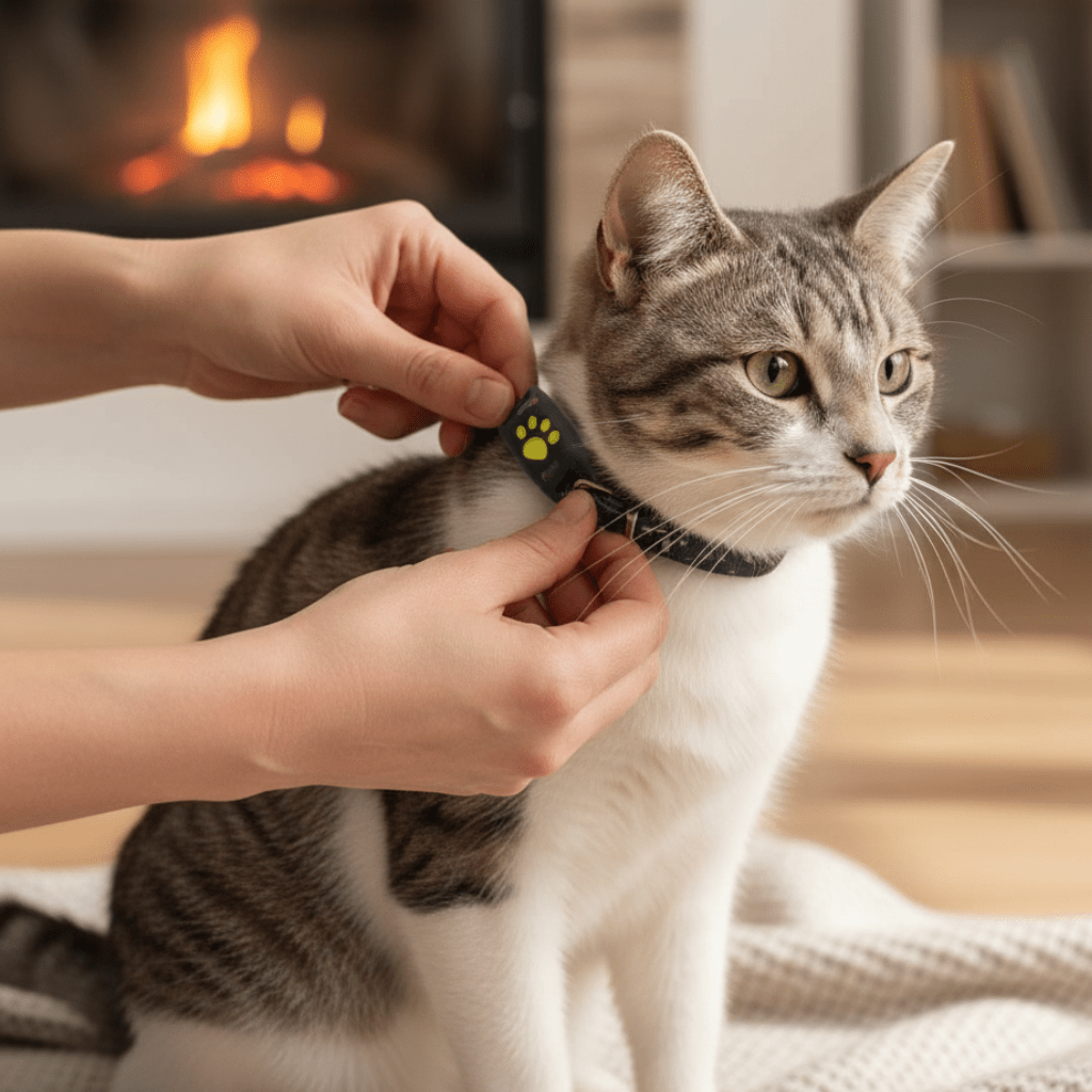 Traceur pour chien et chat, médaille de collier