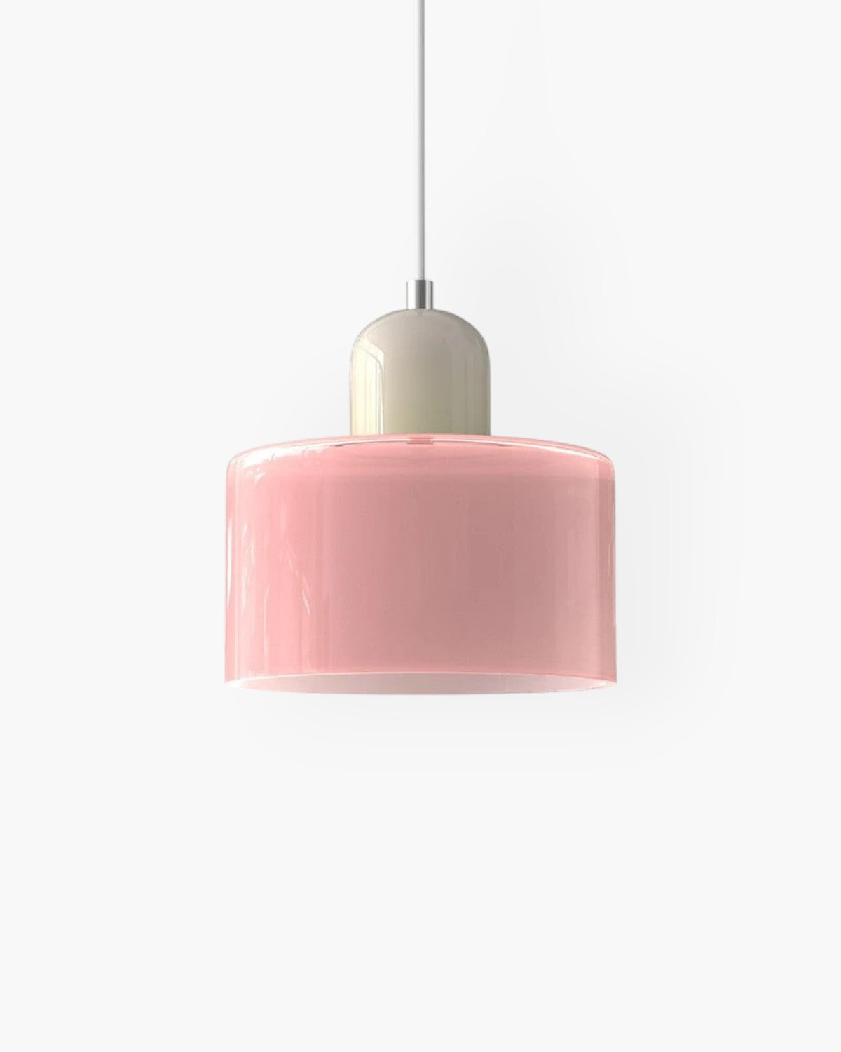 Petite suspension en verre coloré, 15 cm