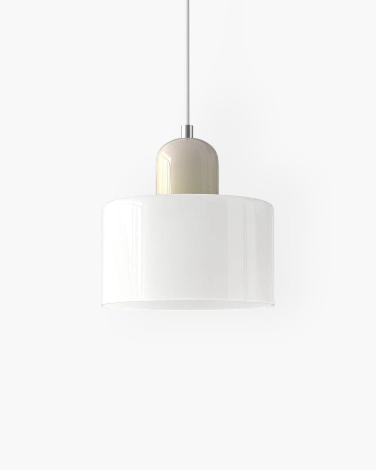 Petite suspension en verre coloré, 15 cm