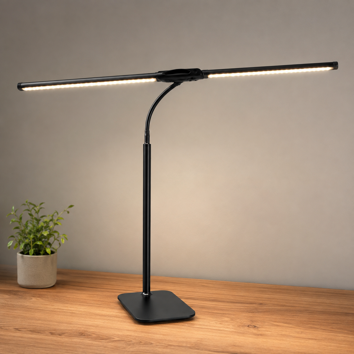 Dimmable LED Desk Lamp with Flexible Neck