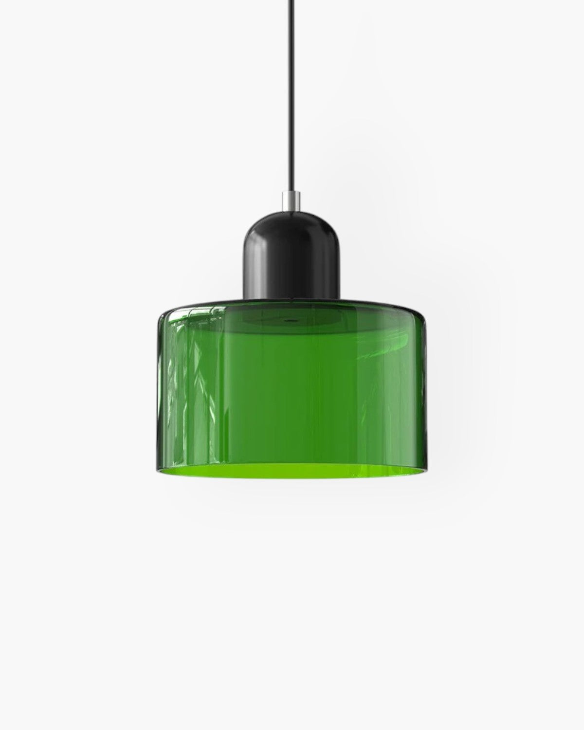 Petite suspension en verre coloré, 15 cm