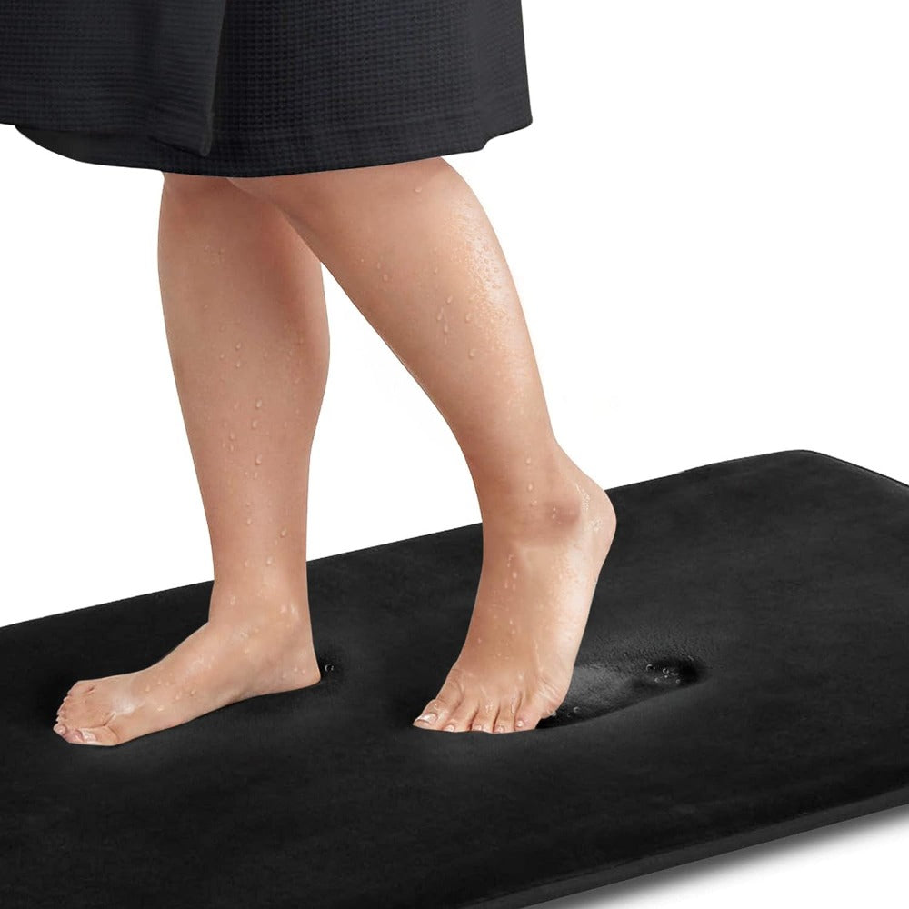 Tapis de bain en mousse à mémoire de forme, antidérapant
