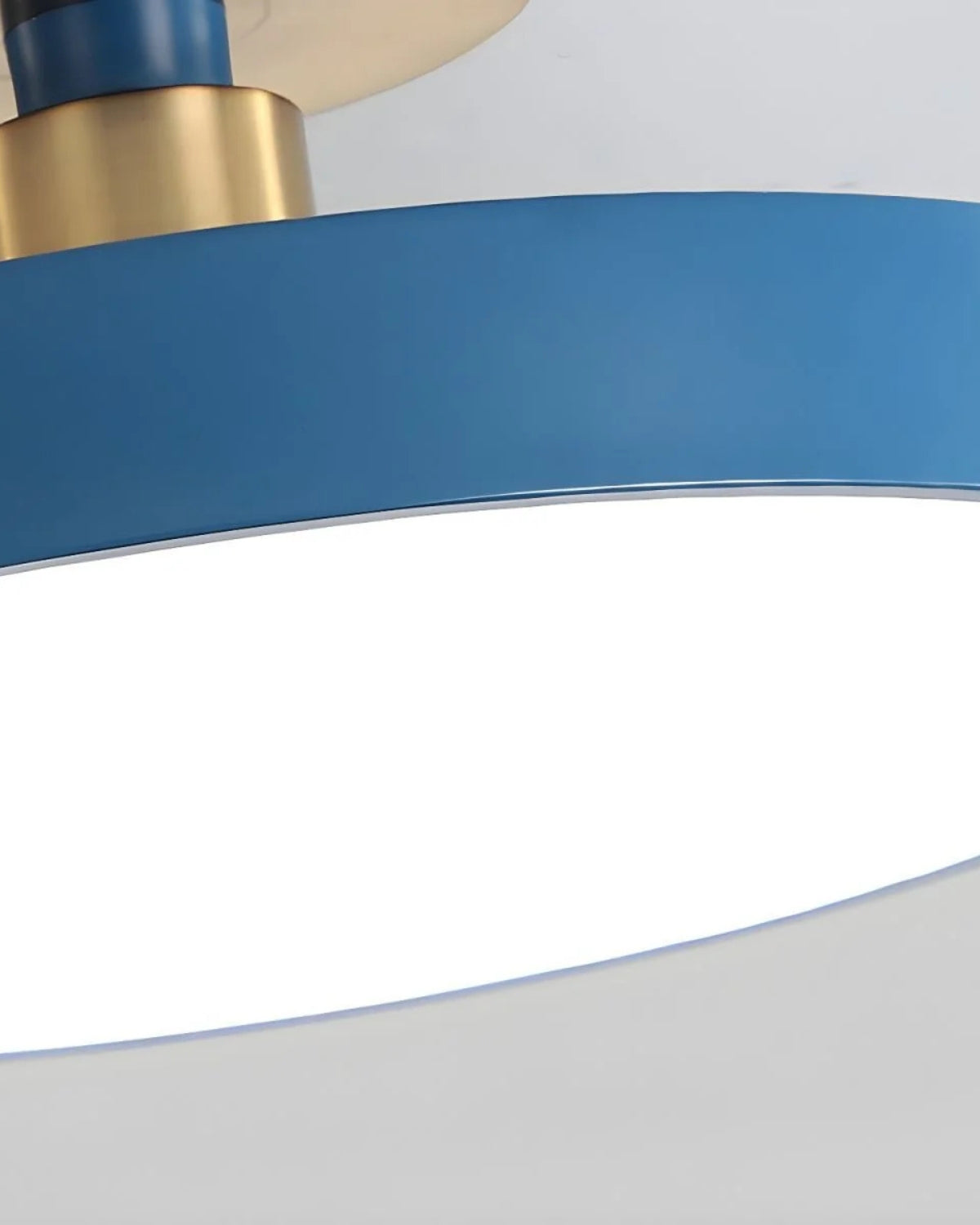 Plafonnier rond semi-encastré, diffuseur acrylique