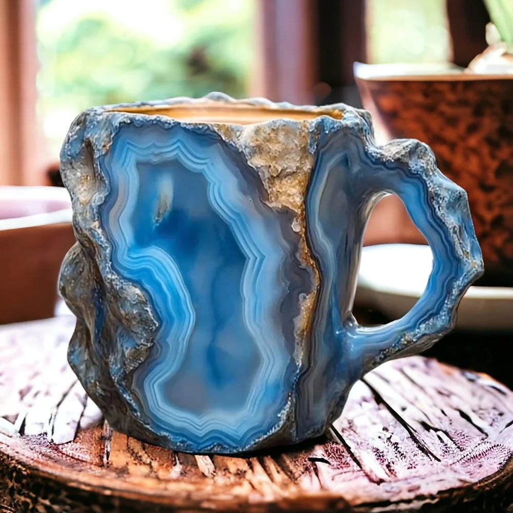 CrystalBrew - Mug à Café en Cristal Minéral