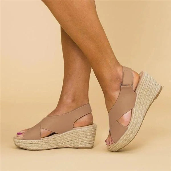 Espadrilles Compensées Confort pour Femme