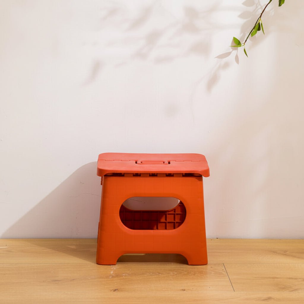 Escabeau Pliable en Plastique avec Poignée
