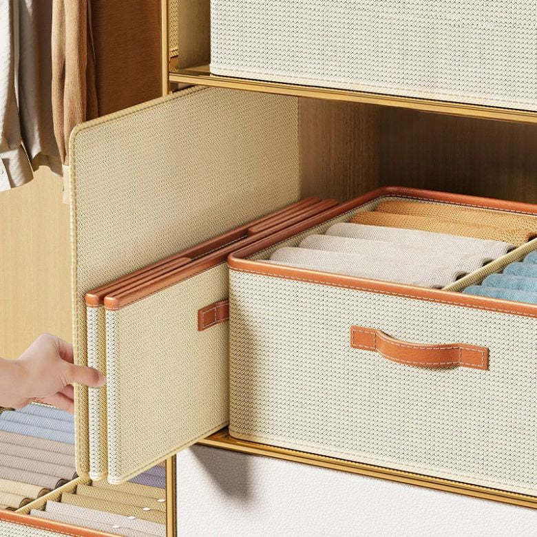 Foldable Storage Box with Dividers, 50 × 40 cm