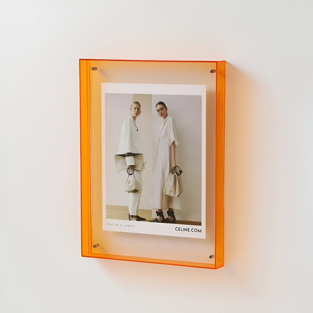 Minimalist Acrylic Photo Frame, Standing or Hanging