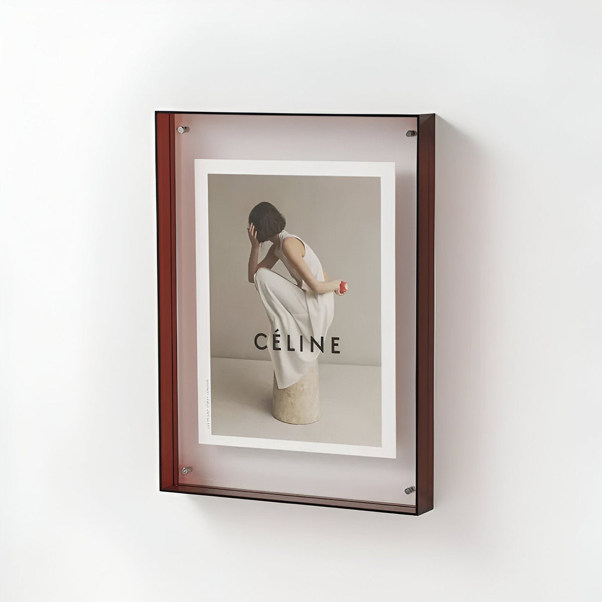 Minimalist Acrylic Photo Frame, Standing or Hanging