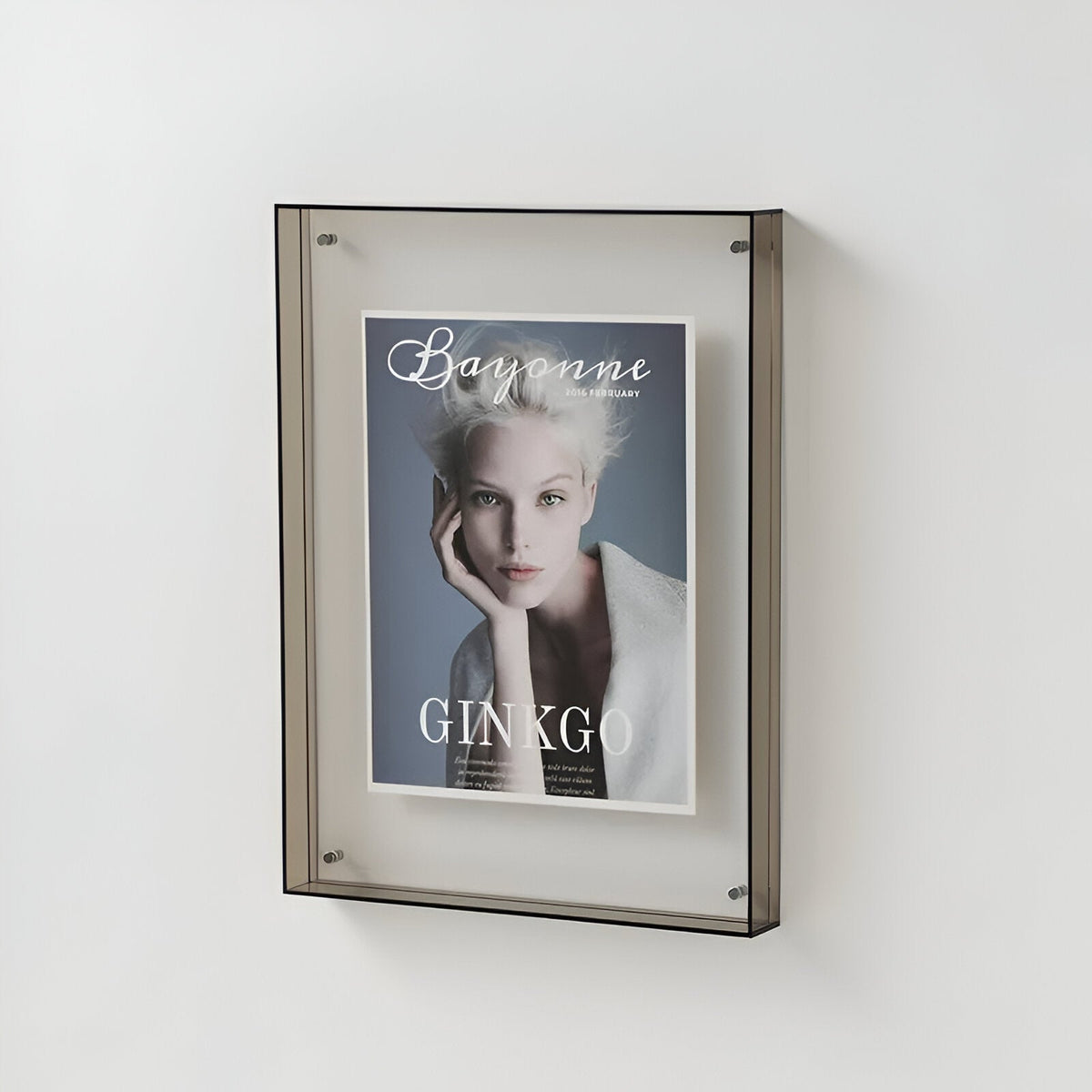 Minimalist Acrylic Photo Frame, Standing or Hanging