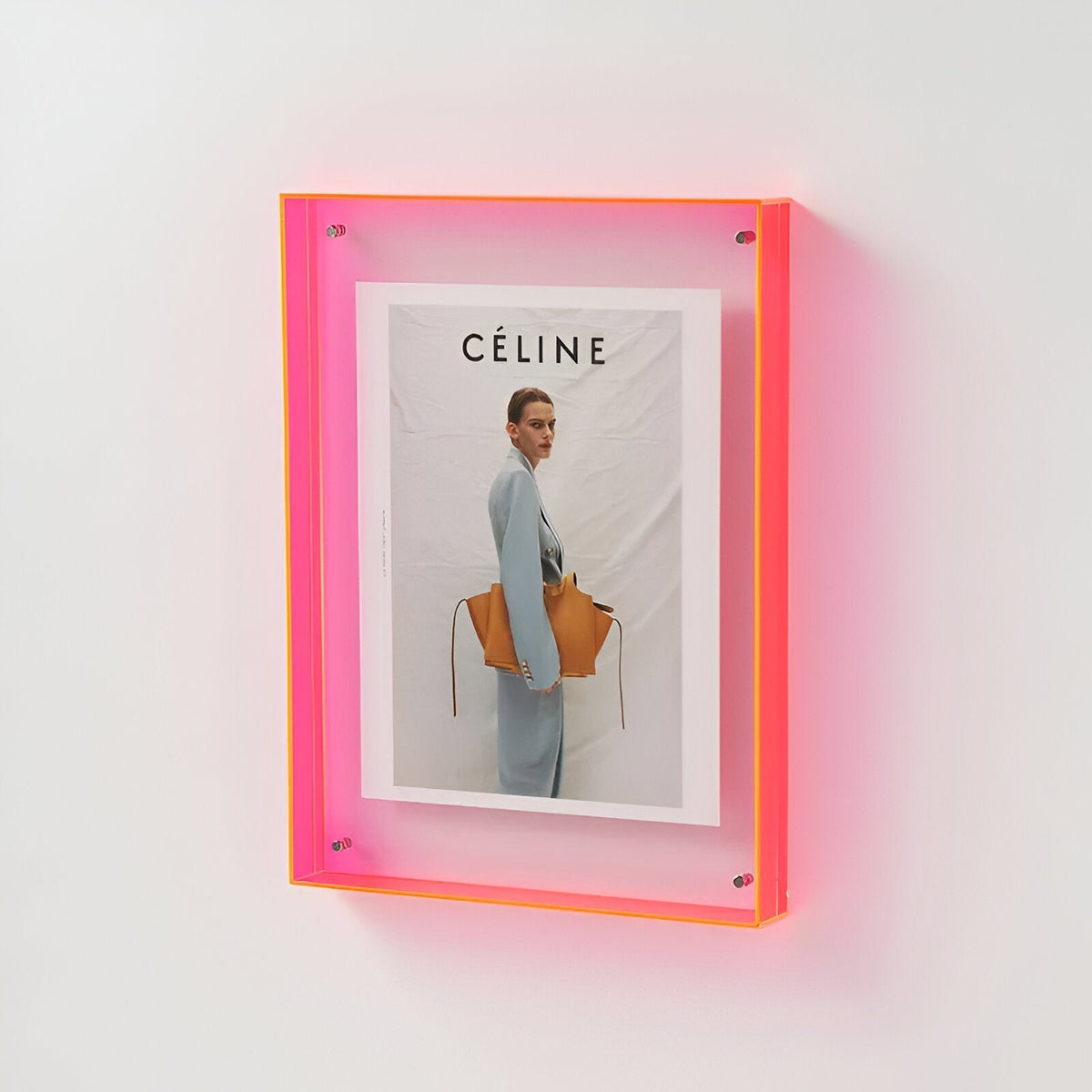 Minimalist Acrylic Photo Frame, Standing or Hanging