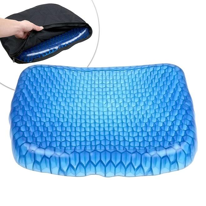 Coussin d'Assise en Gel Alvéolé avec Housse Lavable