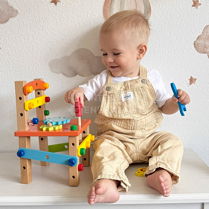 Chaise à construire en bois avec outils, dès 3 ans