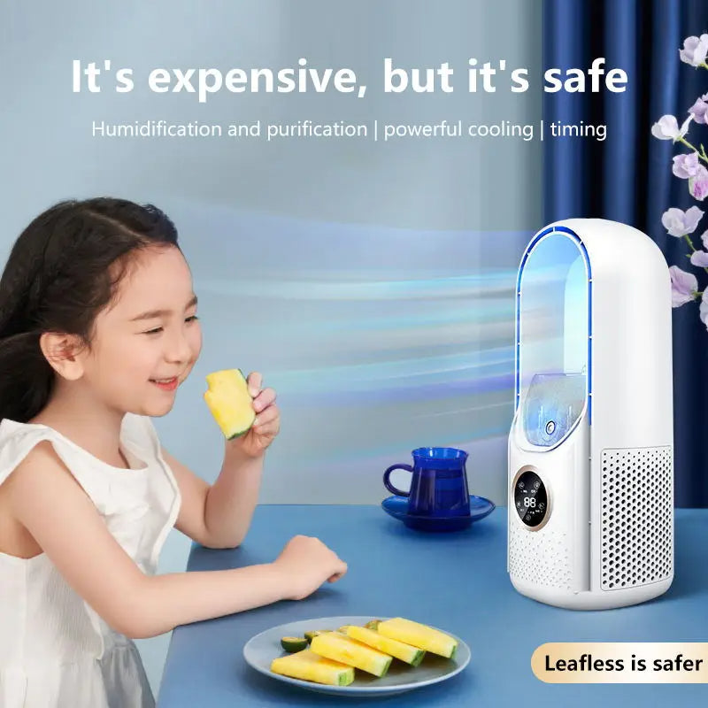 Climatiseur portable sans lames avec écran LED