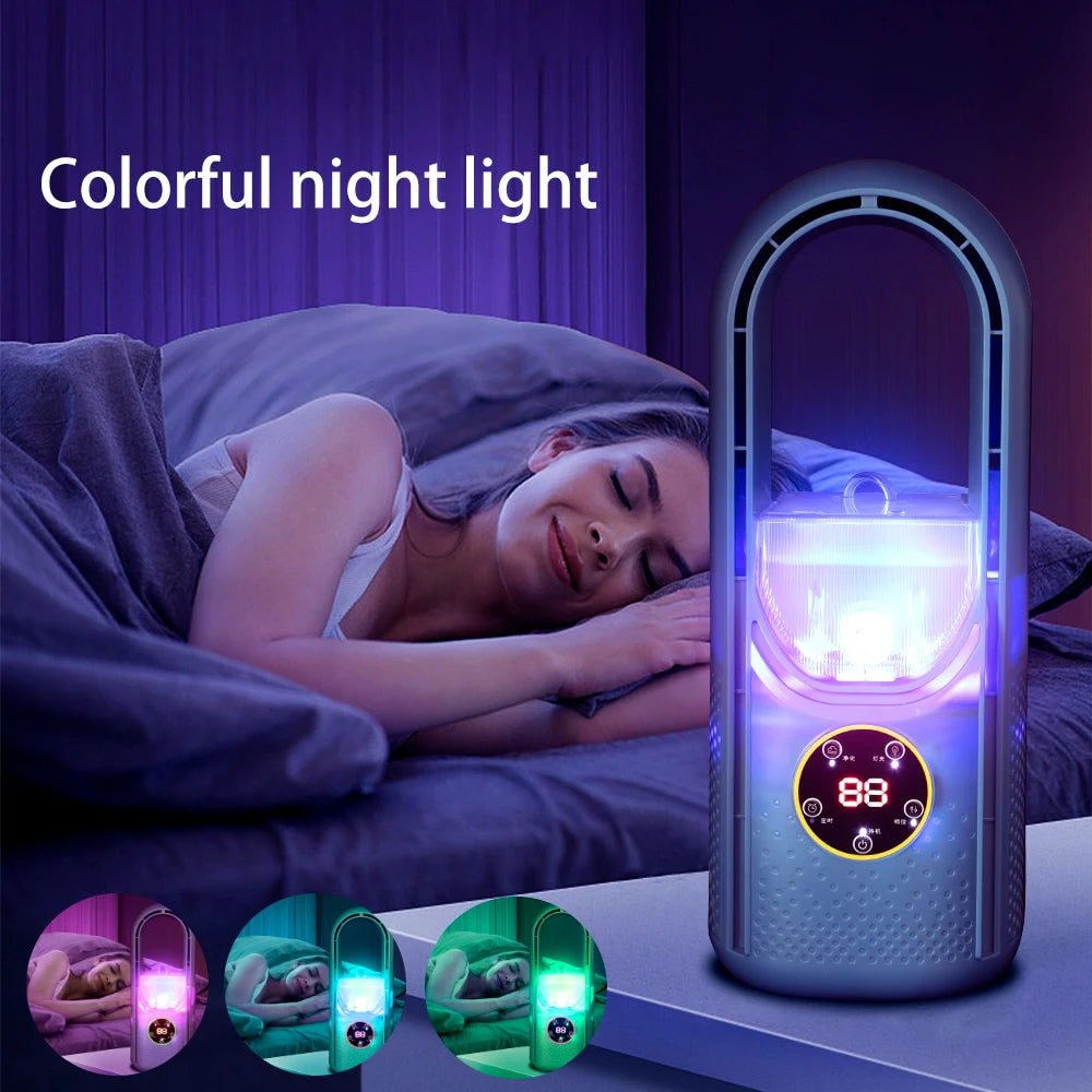 Climatiseur portable sans lames avec écran LED