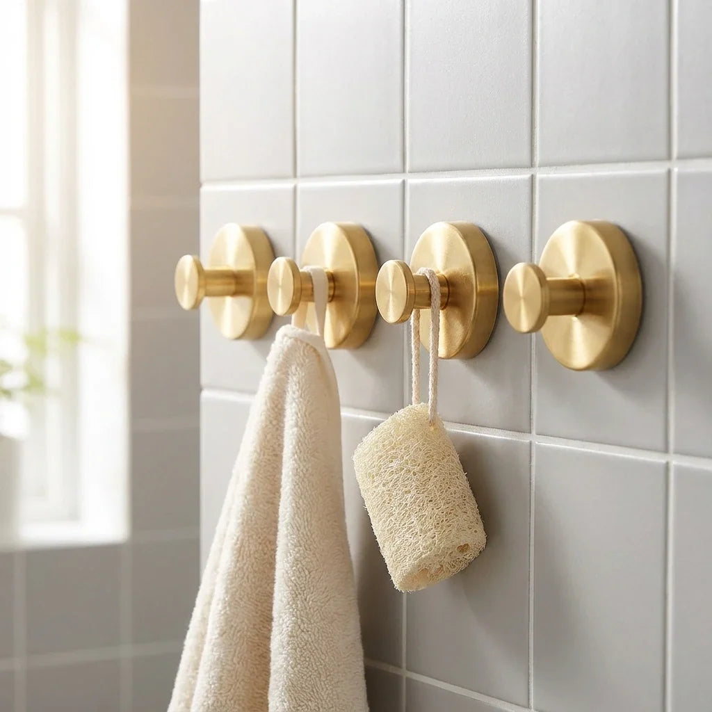 Stainless Steel Suction Hooks, Set of 4