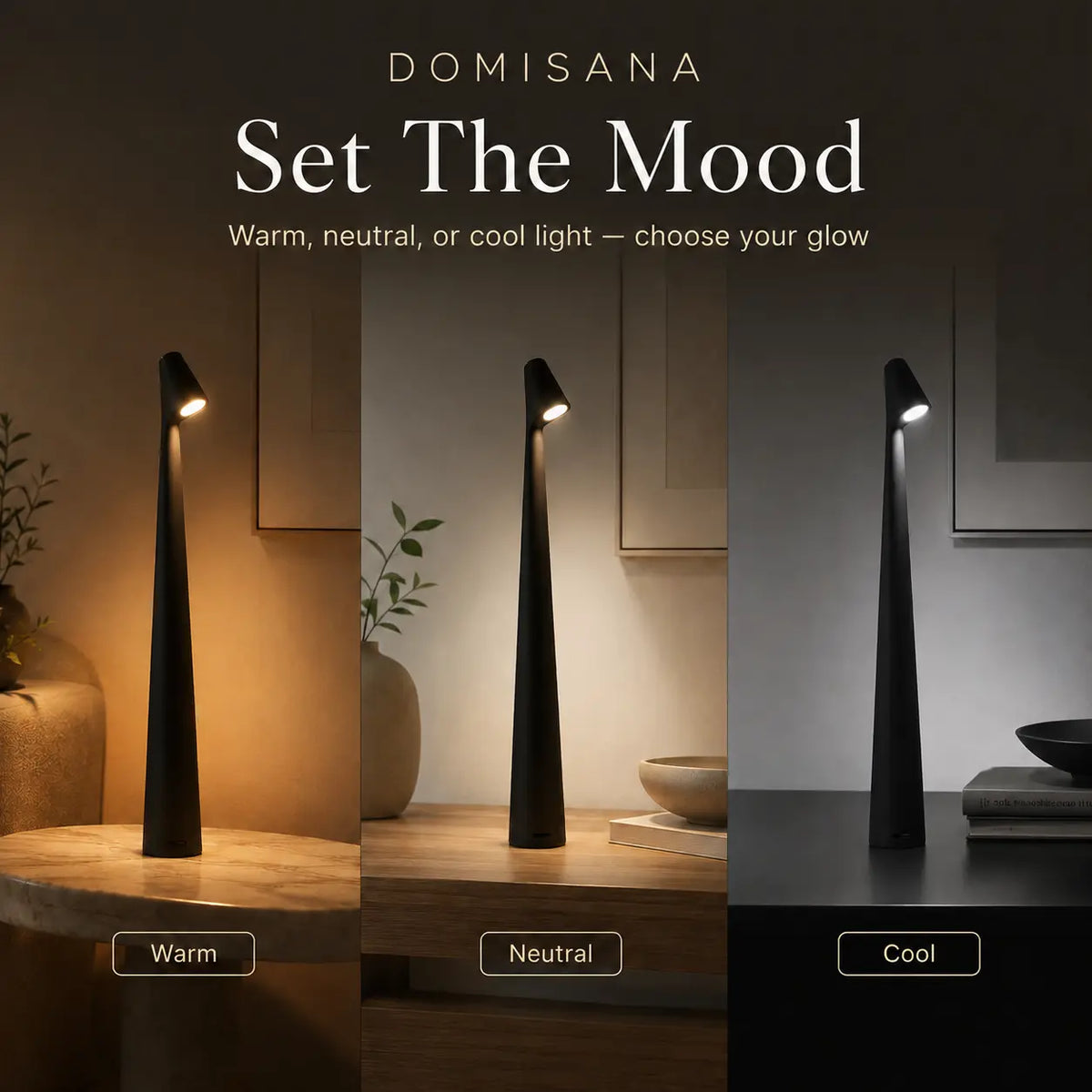Cordless Aluminium LED Table Lamp