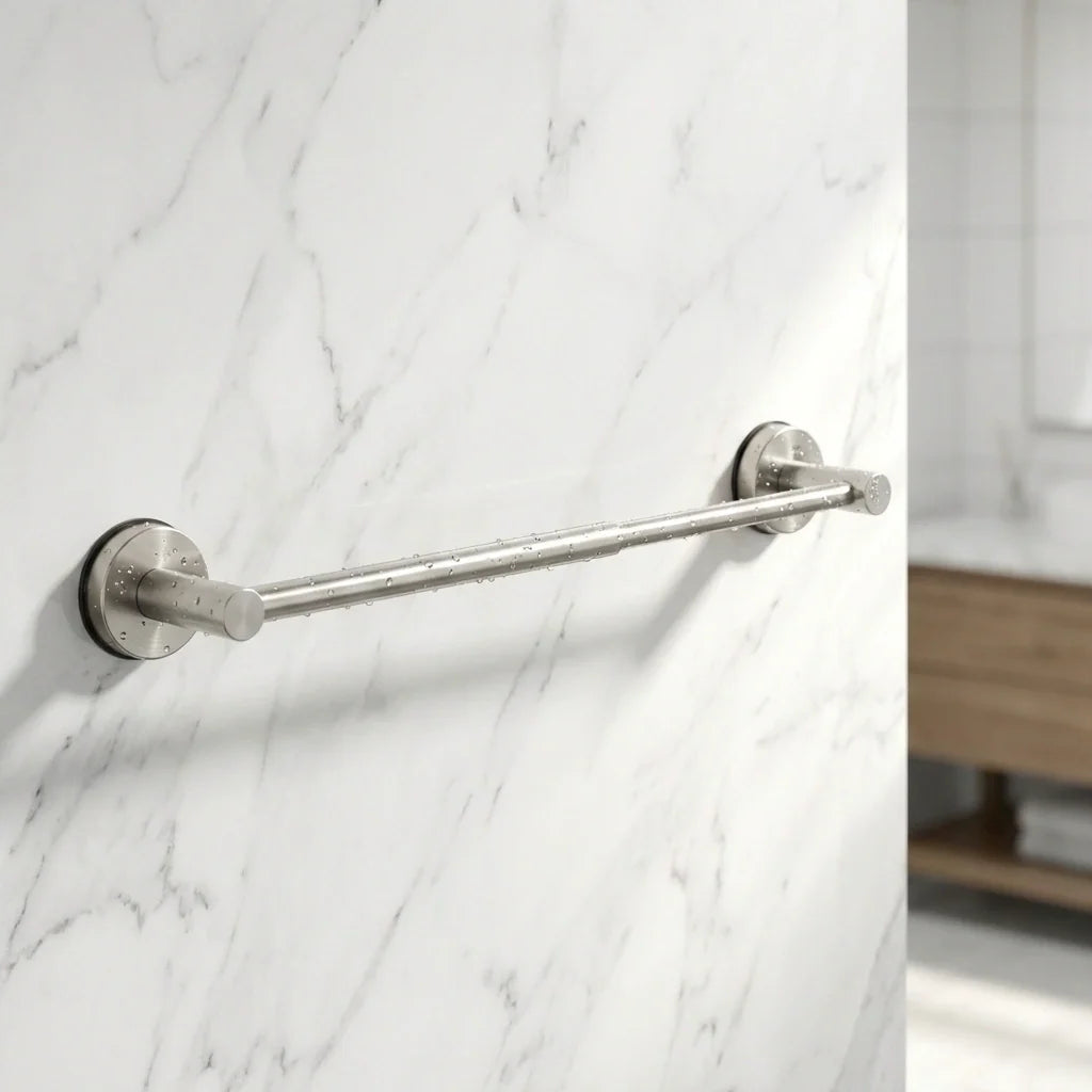 No-Drill Suction Towel Bar, Adjustable Length