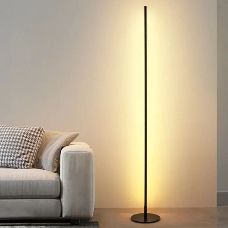 Lampadaire LED en métal, dimmable, blanc chaud
