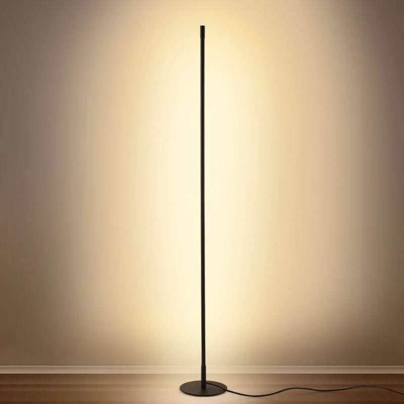 Lampadaire LED en métal, dimmable, blanc chaud