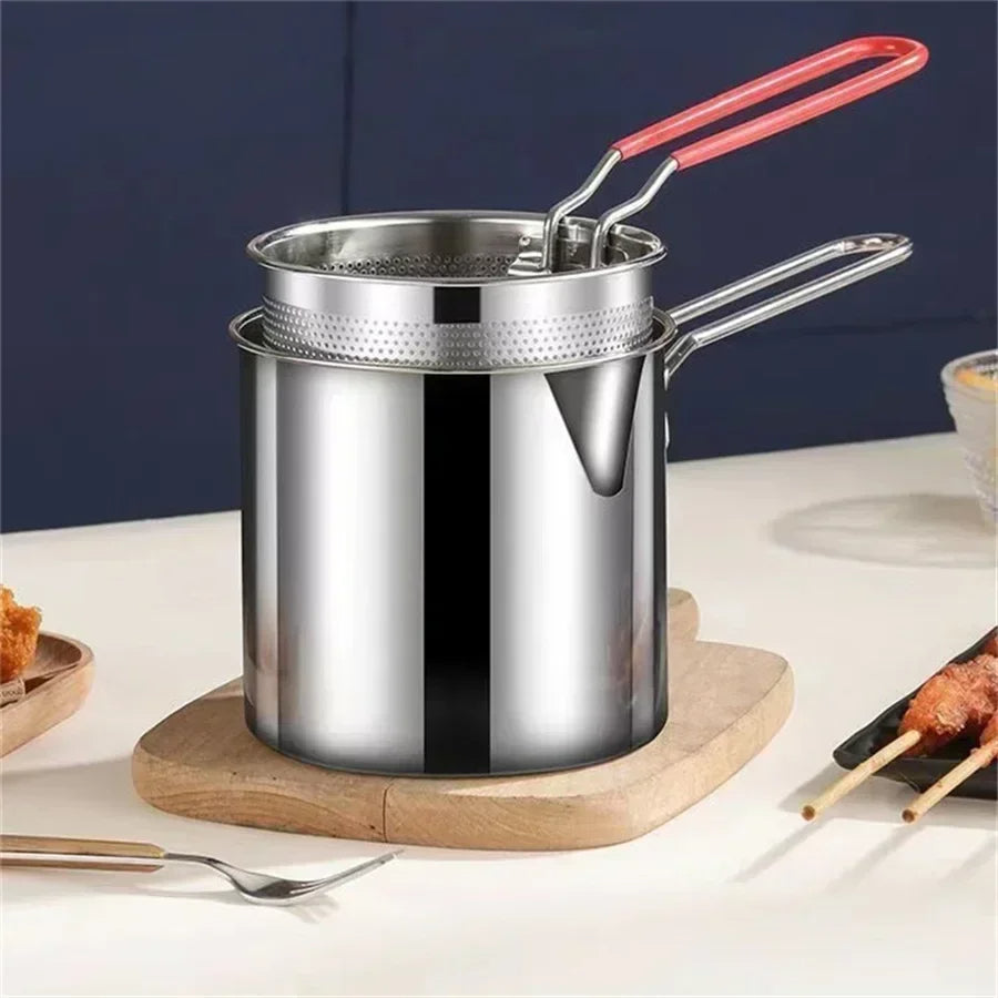 1200 ml Deep Fryer Pot with Strainer – Maison Elmora