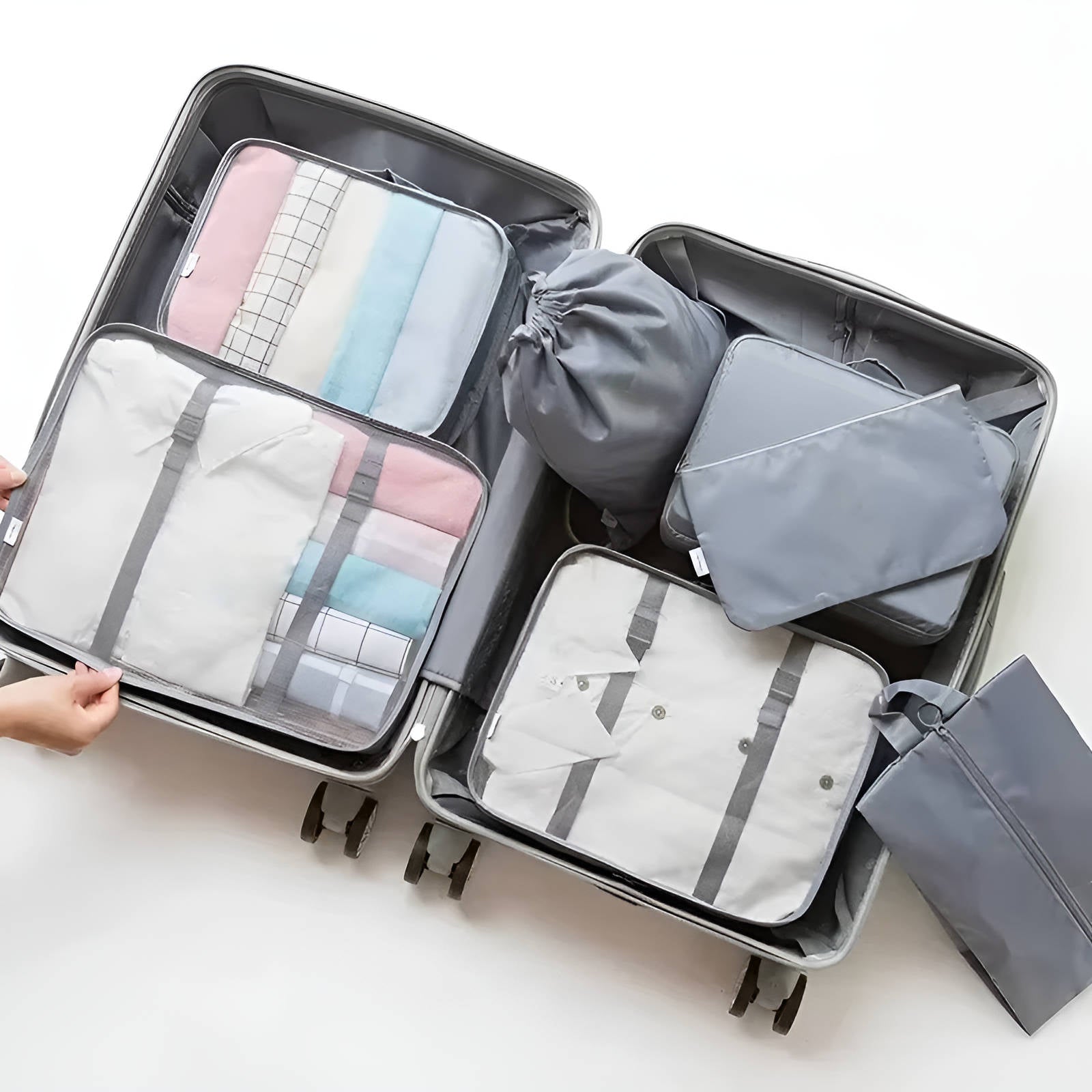 7-Piece Travel Packing Cubes Set