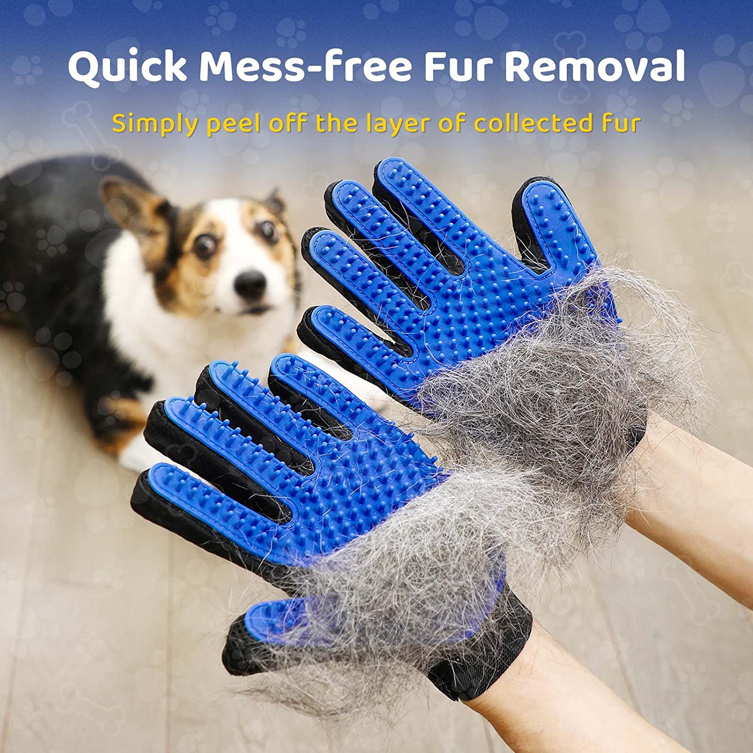 Trimcord Gant de Toilettage pour Animaux