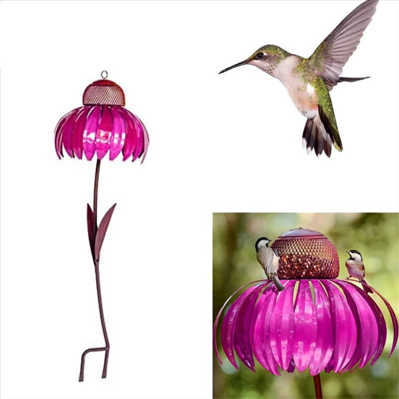 Mangeoire à Oiseaux Fleurie d'Extérieur