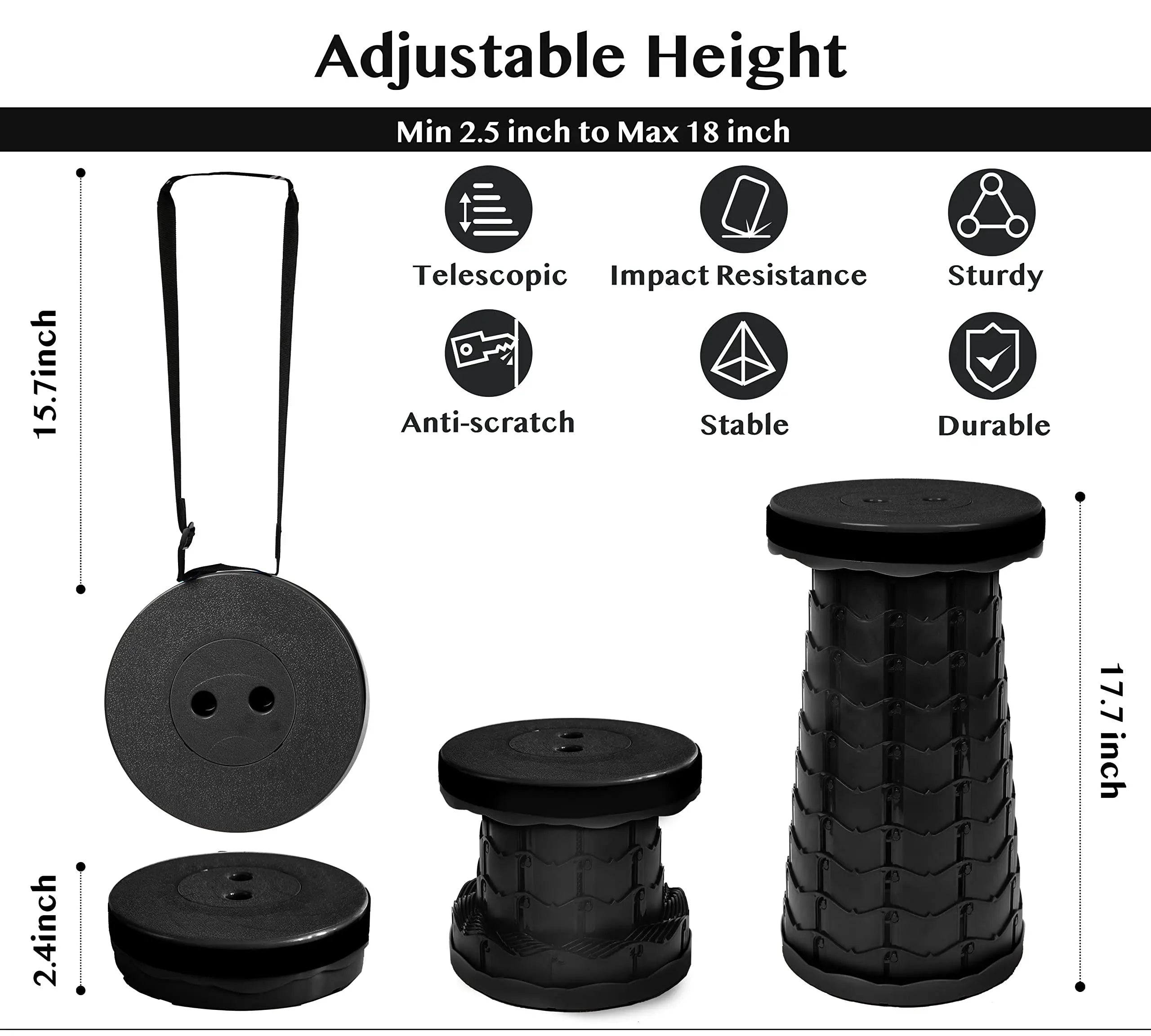 Tabouret Télescopique Pliable