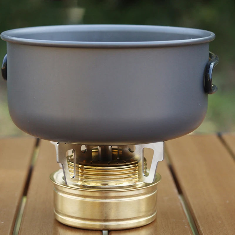Mini Réchaud de Camping Portable en Alliage