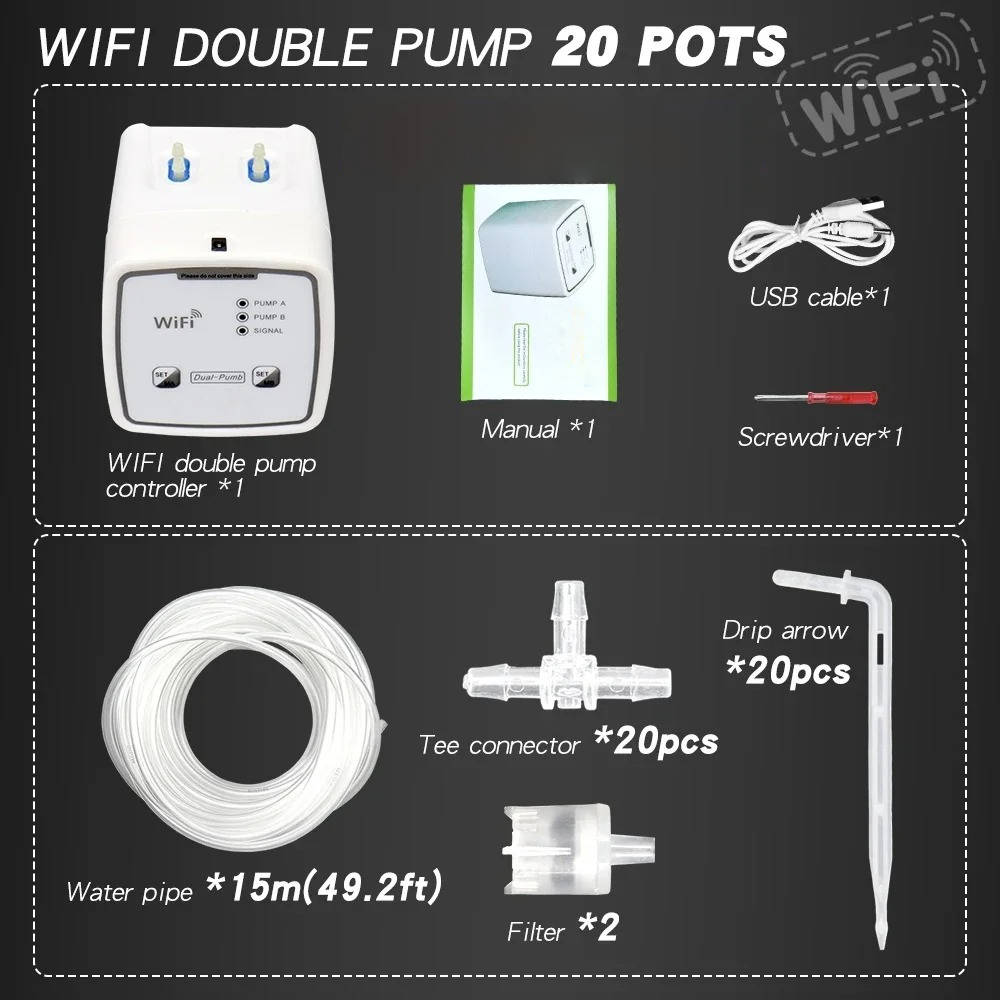 Arroseur Automatique WiFi pour 20 Pots